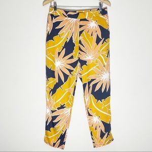 NWOT GAP Navy Orange tropical drawstring pants
